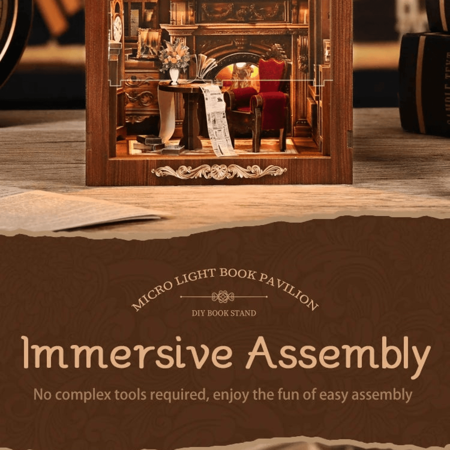 TWILIGHT LIBRARY  - DIY Book Nook Kit