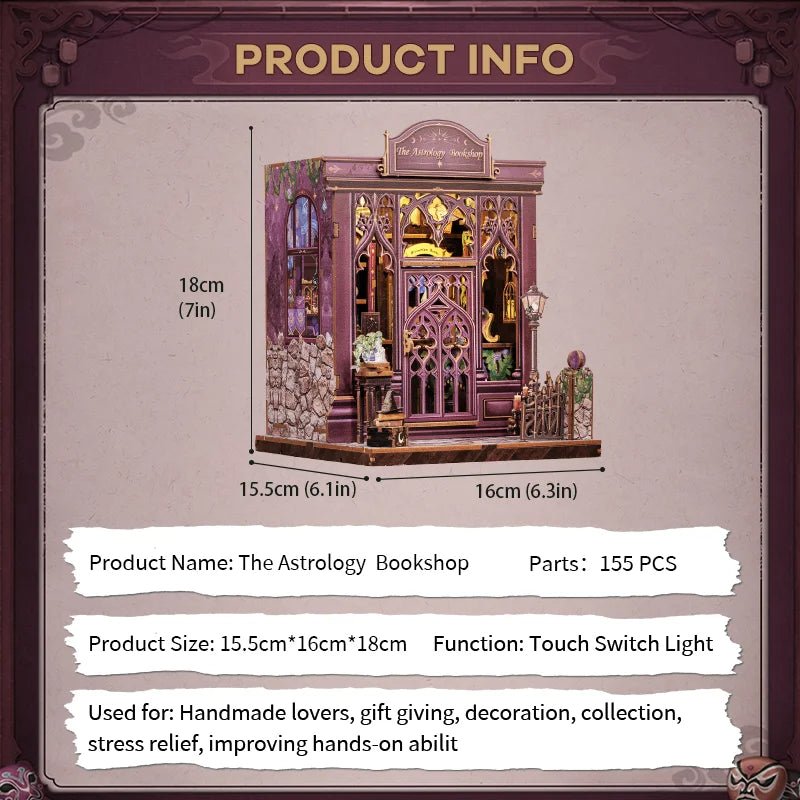 Cutebee Astrology Bookshop - DIY Book Nook Kit