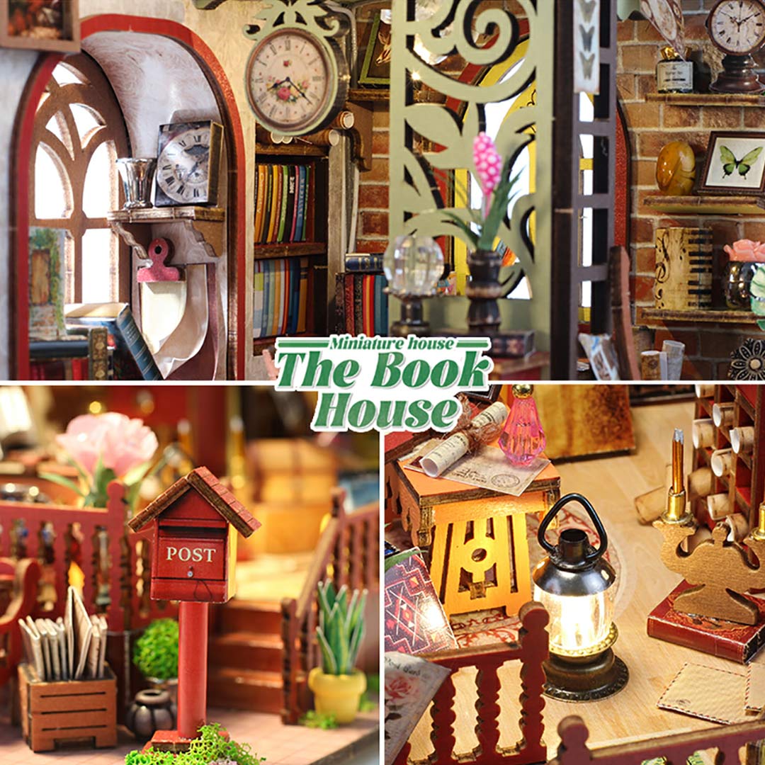 The Book House - DIY Miniature Wooden Kit