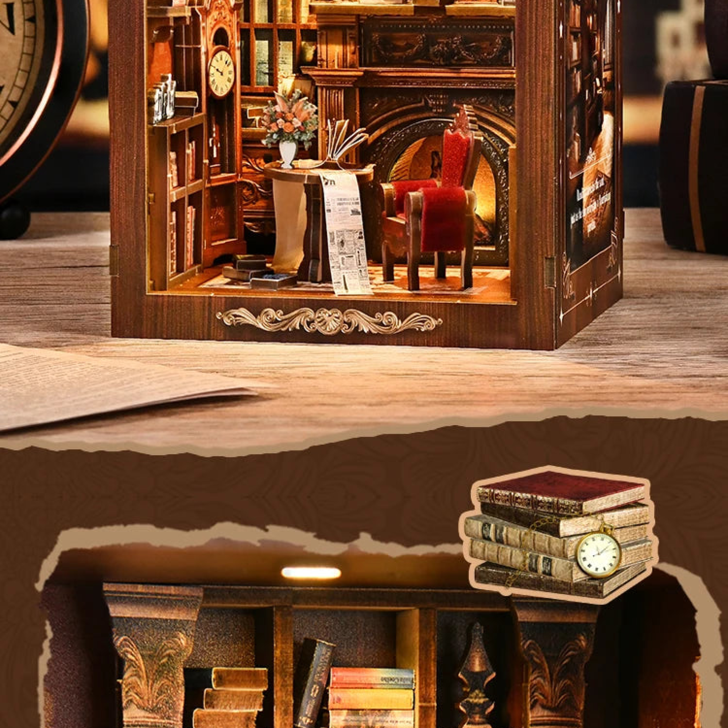 TWILIGHT LIBRARY  - DIY Book Nook Kit